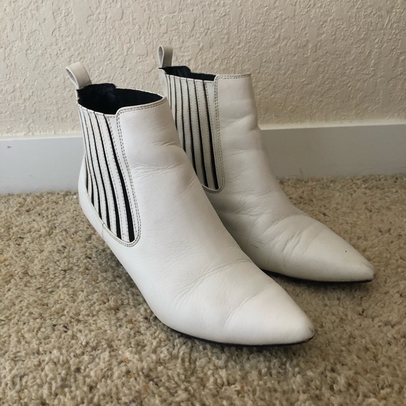 Dsw White Pointed Toe Kitten Heel Ankle 